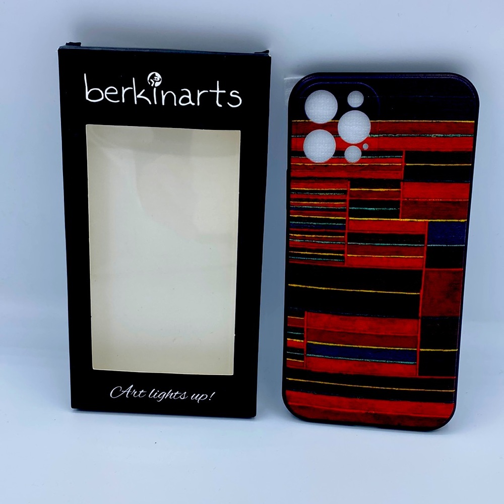 Berkinarts “Art Lights Up” Phone Case Compatible To iPhone